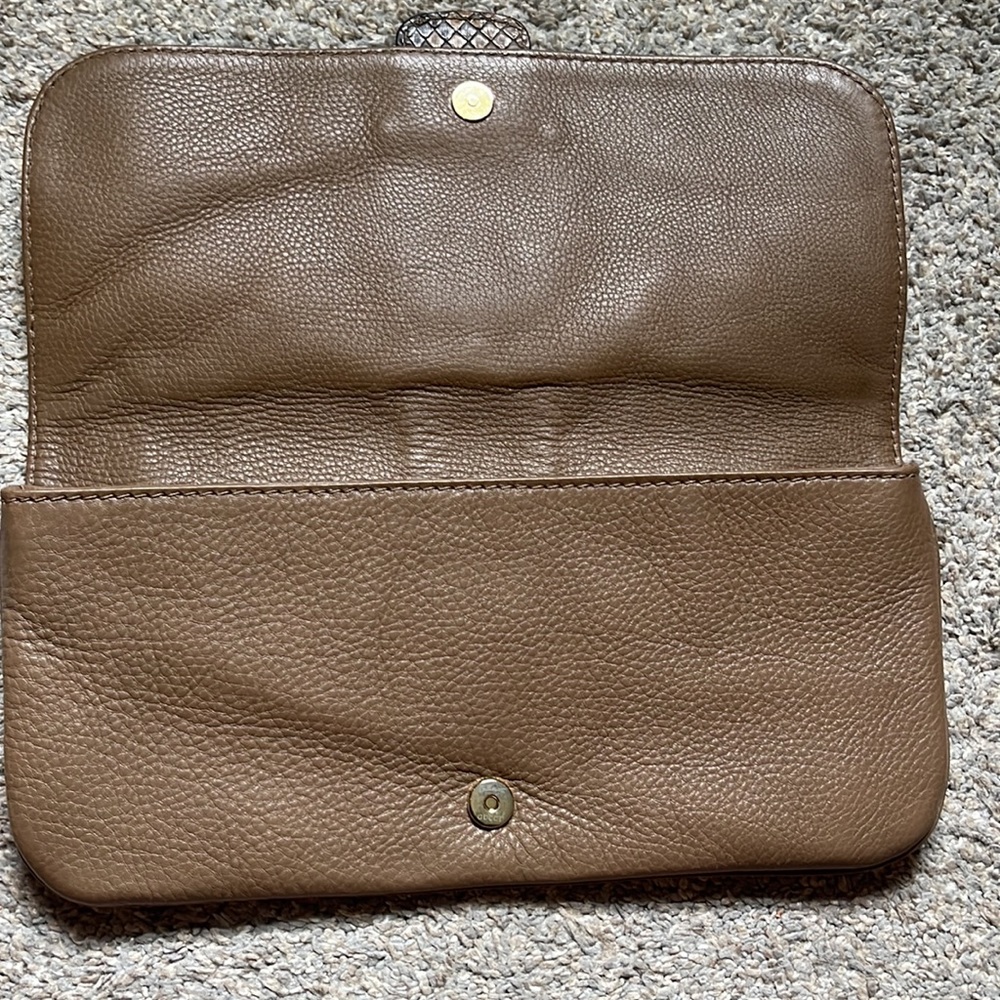 Authentic Gucci Python + Leather Clutch - image 4